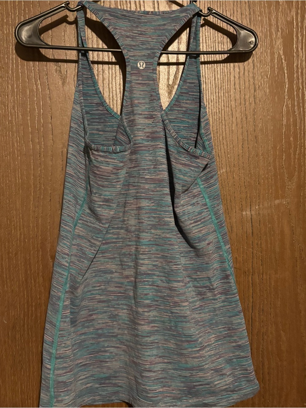 lululemon athletica Heathered Teal and Gray Racerback Tank - Picture 2 of 6